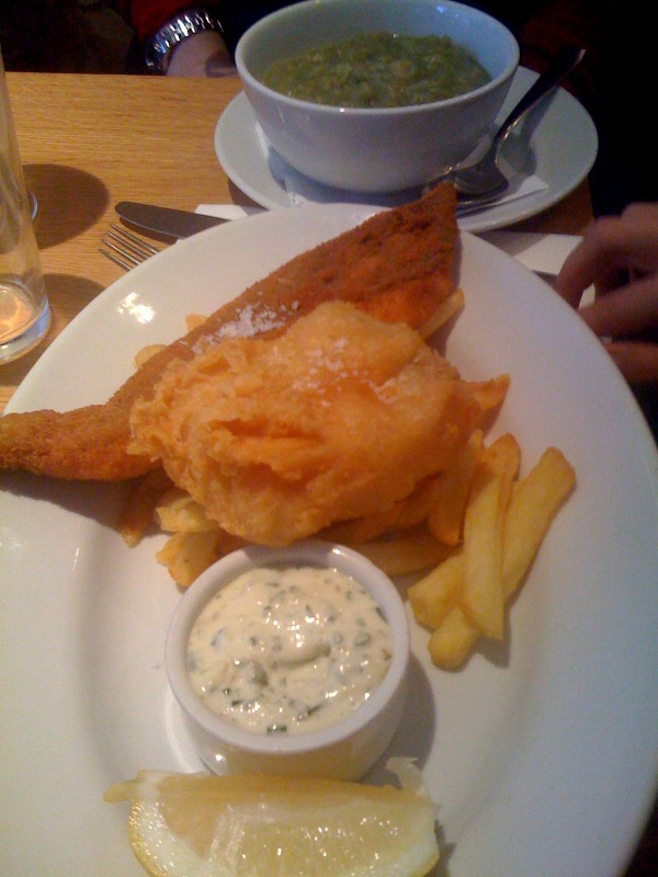fish and chips london. Fish and Chips at Canteen in